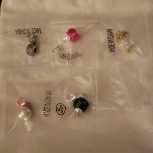 Origami owl dangles with clasps lot